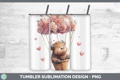 GorgeousValentine Hot Air Balloon Tumbler design.