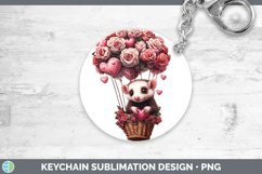 GorgeousValentine Hot Air Balloon Keychain design.