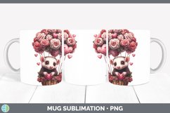 GorgeousValentine Hot Air Balloon Mug Wrap design.