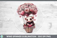 GorgeousValentine Hot Air Balloon Wind Spinner design.