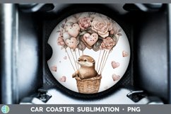 GorgeousValentine Hot Air Balloon Car Coaster design.
