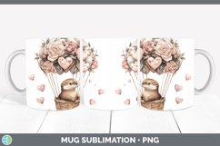 GorgeousValentine Hot Air Balloon Mug Wrap design.
