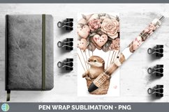 GorgeousValentine Hot Air Balloon Pen Wrap design.