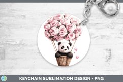 GorgeousValentine Hot Air Balloon Keychain design.