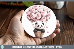 GorgeousValentine Hot Air Balloon Round Coaster design.