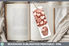 GorgeousValentine Hot Air Balloon Bookmark design.