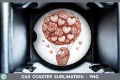 GorgeousValentine Hot Air Balloon Car Coaster design.