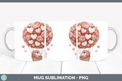 GorgeousValentine Hot Air Balloon Mug Wrap design.
