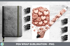 GorgeousValentine Hot Air Balloon Pen Wrap design.