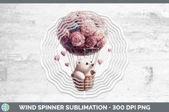 GorgeousValentine Hot Air Balloon Wind Spinner design.