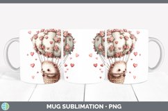 GorgeousValentine Hot Air Balloon Mug Wrap design.