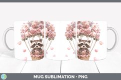 GorgeousValentine Hot Air Balloon Mug Wrap design.