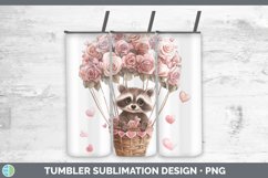 GorgeousValentine Hot Air Balloon Tumbler design.