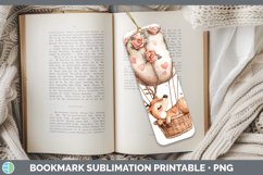 GorgeousValentine Hot Air Balloon Bookmark design.