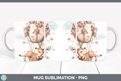 GorgeousValentine Hot Air Balloon Mug Wrap design.