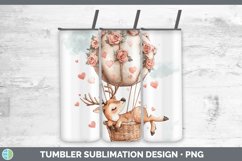 GorgeousValentine Hot Air Balloon Tumbler design.