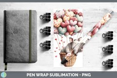 GorgeousValentine Hot Air Balloon Pen Wrap design.