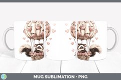 GorgeousValentine Hot Air Balloon Mug Wrap design.