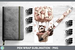GorgeousValentine Hot Air Balloon Pen Wrap design.