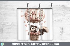 GorgeousValentine Hot Air Balloon Tumbler design.