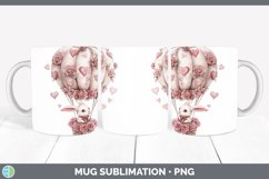 GorgeousValentine Hot Air Balloon Mug Wrap design.