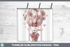 GorgeousValentine Hot Air Balloon Tumbler design.
