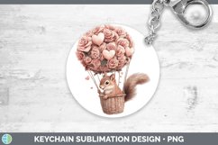 GorgeousValentine Hot Air Balloon Keychain design.