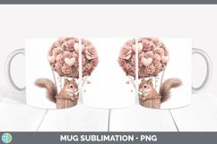 GorgeousValentine Hot Air Balloon Mug Wrap design.