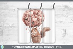 GorgeousValentine Hot Air Balloon Tumbler design.