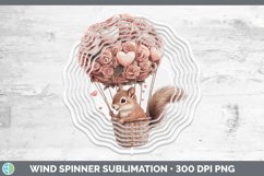 GorgeousValentine Hot Air Balloon Wind Spinner design.