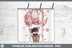 GorgeousValentine Hot Air Balloon Tumbler design.