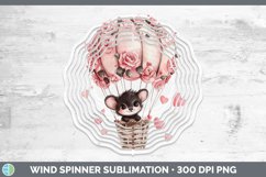 GorgeousValentine Hot Air Balloon Wind Spinner design.