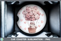 GorgeousValentine Hot Air Balloon Car Coaster design.