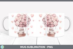GorgeousValentine Hot Air Balloon Mug Wrap design.