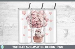 GorgeousValentine Hot Air Balloon Tumbler design.