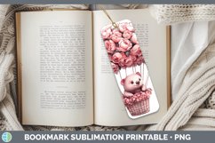 GorgeousValentine Hot Air Balloon Bookmark design.