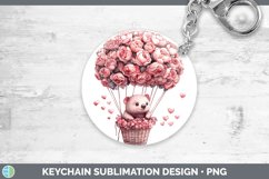 GorgeousValentine Hot Air Balloon Keychain design.