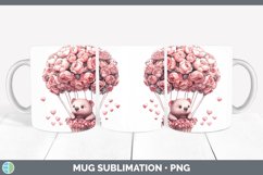 GorgeousValentine Hot Air Balloon Mug Wrap design.