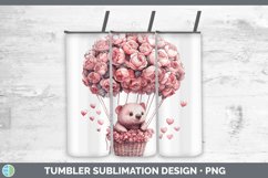 GorgeousValentine Hot Air Balloon Tumbler design.
