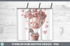 GorgeousValentine Hot Air Balloon Tumbler design.