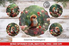 Wind Spinner Valentine Hummingbird Product Image 1