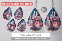 Earring Teardrop Valentine Ice Castle Product Image 1