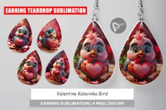 Earring Teardrop Valentine Kalavinka Bird Product Image 1