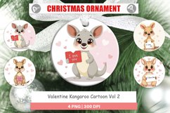 Christmas Ornaments Valentine Kangaroo Cartoon Product Image 1