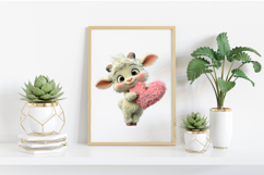 Valentine Kawaii Baby Animals Clipart Product Image 2