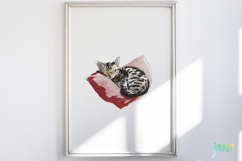 Valentine Kitten Cliparts Bundle Product Image 6
