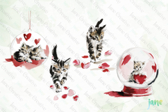 Valentine Kitten Cliparts Product Image 1