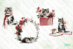 Valentine Kitten Cliparts Product Image 1