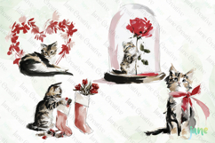 Valentine Kitten Cliparts Product Image 1