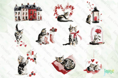 Valentine Kitten Cliparts Bundle Product Image 2